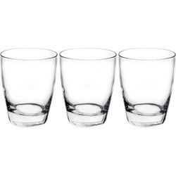 Tumbler waterglazen - 3x - transparant - 280 ml - drinkglazen - Drinkglazen