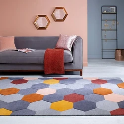 Munro vloerkleed - Laagpolig - 100% Wol - Hexagon Modern - Multi - 160 X 230 CM