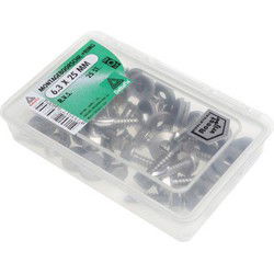 Montageboorschr. ring 6.3x32 rvs 25st