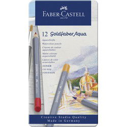 Faber Castell FC-114612 Aquarelkleurpotlood Faber-Castell Goldfaber Etui 12 Stuks