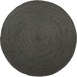 Rond vloerkleed Jute Groen - <a href="https://vloerkledenloods.nl/vloerkleden/jute-vloerkleden">Jute</a> - Rond 180 Ø - (L)