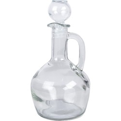 Clayre & Eef Decoratie Fles 400 ml Transparant Glas