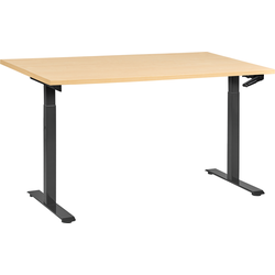 DESTINES - Sta-bureau - Zwart/Lichtbruin - 160 x 72 cm - Vezelplaat