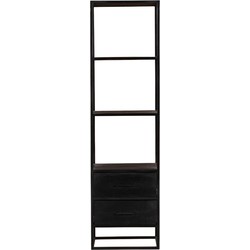 Starfurn Boekenkast Denver Black 2 lades | 55 cm