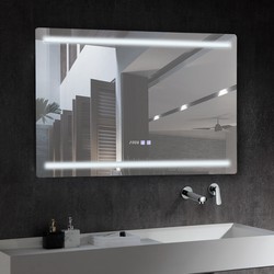Badkamerspiegel met LED verlichting - Tihati Anti-condens met Touch 60x80 cm