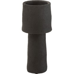 Vaas | cement | zwart | 13x13x (h)32 cm