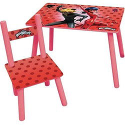 Lieveheersbeestje Tafel met stoel voor kinderen Rood