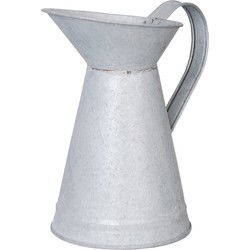Esschert Design Bloemvaas - oud zink - 20cm - gieter / kan - home deco - Schenkkannen