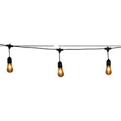 10led retro party light rubber 5m met 3m aanloopsnoer