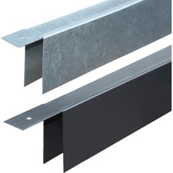 U-profiel zwart 29,0 mm Tuindeco