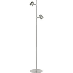 Moderne Metalen Highlight Ovale LED Vloerlamp - Grijs