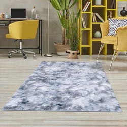 Cane Hoogpolig Grijs vloerkleed - Fluffy Tie Dye Look - 200 X 290 CM