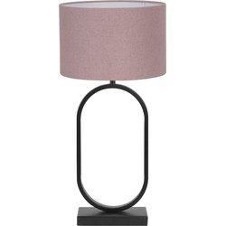 Tafellamp Jamiri/Livigno - Zwart/Roze - Ø30x67cm