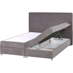 MINISTER - Boxspringbed - Taupe - 160 x 200 cm - Polyester
