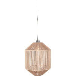 LABEL51 Hanglamp Ibiza - Naturel - Jute - 1-Lichts Cilinder