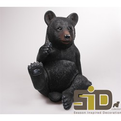 Zwarte beer staand h40 cm I - Farmwood Animals