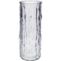 Bellatio Design Bloemenvaas - lavendel - transparant glas - D10 x H25 cm - Vazen