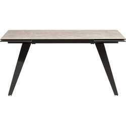 Kare Uitschuiftafel Amsterdam Dark 160cm