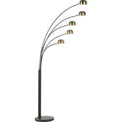 Beliani FLINDERS - Staande lamp-Zwart-Metaal