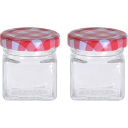 25x stuks Jam weck potjes met draaideksel 50 ml - Weckpotten