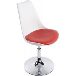 Moderne draaistoel QUEEN 56x48x92 cm Wit