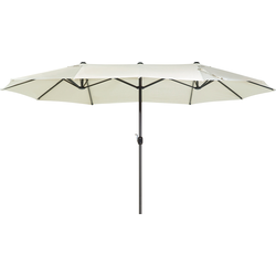 Beliani SIBILLA - Dubbele parasol-Beige-Polyester