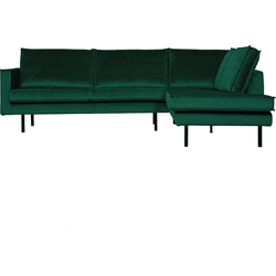 BePureHome Rodeo Hoekbank Rechts - Velvet - Green Forest - 85x266x213