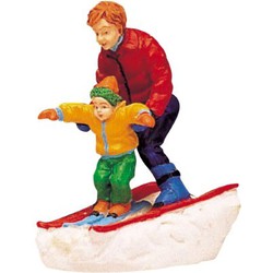 Father & son skiing - LEMAX