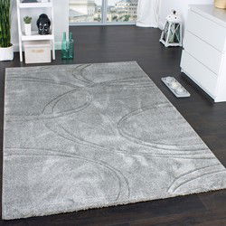 Laagpolig Vloerkleed Briloda - Grijs - 240x320 cm