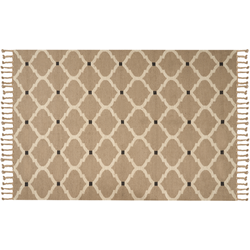 Beliani ORENCIK - Gevlochten-Beige-Jute