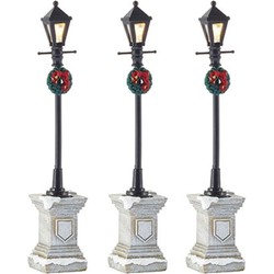 Street lantern on foot - set of 3