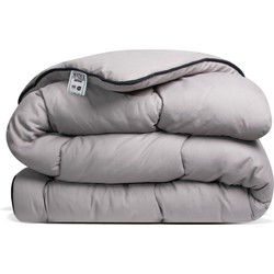 Avenue - Luxe en makkelijk dekbed zonder overtrek – Hoesloos 1 persoons dekbed 140x200 cm – Anti-allergisch & hygiënisch – Wasbaar op 60°C – Wolkenzacht en soepel – Taupe/grijs – All Year comfort zomerdekbed & winterdekbed