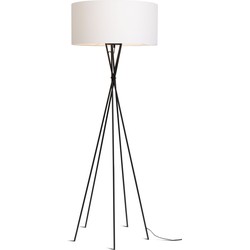 Vloerlamp Lima - Wit/Zwart - 61x61x175cm