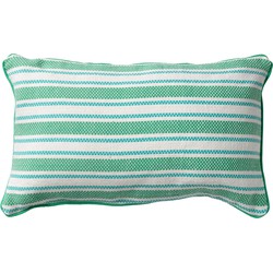 Dutch Decor STRIPES - Kussenhoes katoen 30x50 cm - Emerald - groen - streepjes - Dutch Decor