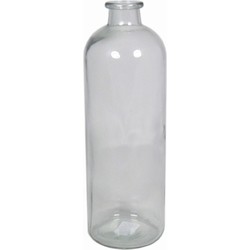 Glazen vaas/vazen 3,5 liter smalle hals 11 x 33 cm - Vazen