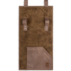 Knit Factory Dax Pocket - Wandkleed - Armleuning Organizer - Opbergzak voor bank - New Camel - 100x50 cm