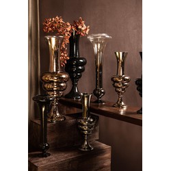 PTMD Vaas Nimai - 22x22x60 cm - Glas - Zwart