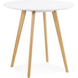 MIDY ronde keukentafel 90x90x75 cm Wit