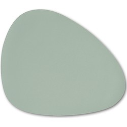 Zeller tafel placemats - 10x - vegan leer - mintgroen - 34 x 42 cm - Placemats