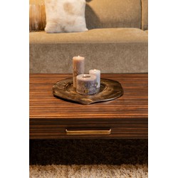PTMD Plateau Linke - 43x45x2 cm - Aluminium - Goud