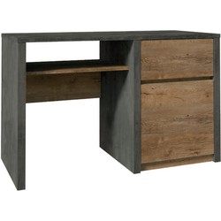 Meubella Bureau Monaco - Eiken - Grijs - 120 cm