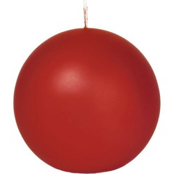 1x Ronde kaarsen rood 7 cm 16 branduren sfeerkaarsen - bolkaarsen