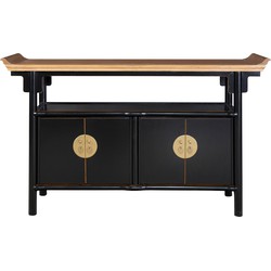 Fine Asianliving Chinees Dressoir Onyx Zwart B143xD37xH87cm