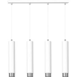 moderne hanglamp Piras Wit 4-lichts