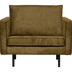 BePureHome Rodeo Fauteuil - Structure Velvet - Brass - 85x105x86