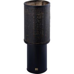 PTMD Jarne Windlicht - 26x26x70 cm - Ijzer - Zwart
