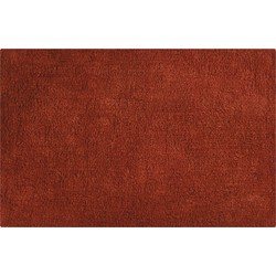 MSV Badkamerkleedje/badmat tapijt voor de vloer - terracotta - 40 x 60 cm - Badmatjes