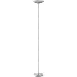 Moderne vloerlamp Easy - Geborsteld staal - 28/28/180cm - LED geintegreerd - geschikt voor woonkamer, slaapkamer, thuiskantoor