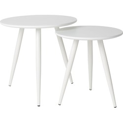 Housecraft Living Side Table Daven White Set Of 2