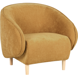 Beliani UMEA - Fauteuil-Geel-Polyester